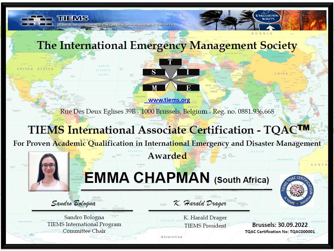 TQAC 2022 Emma Chapman Diploma